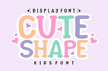 Cute Shape - Cartoon Kids Font