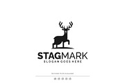 Minimalist Silhouette Deer Logo, a Branding & Logo Template by Artnivora.Std (Thumbnail 1 of 4)