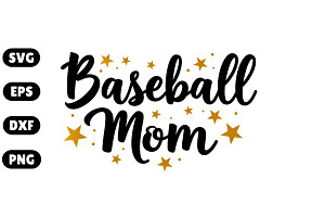 Baseball Mom – SVG Cut File & PNG, an Illustration by Awieee1