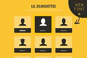Lil Silhouettes Icon & Font, an Icon by Lil Squid (Thumbnail 2 of 2)