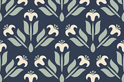 Seamless white flowers, a Pattern Graphic by elyomys (Thumbnail 1 of 3)