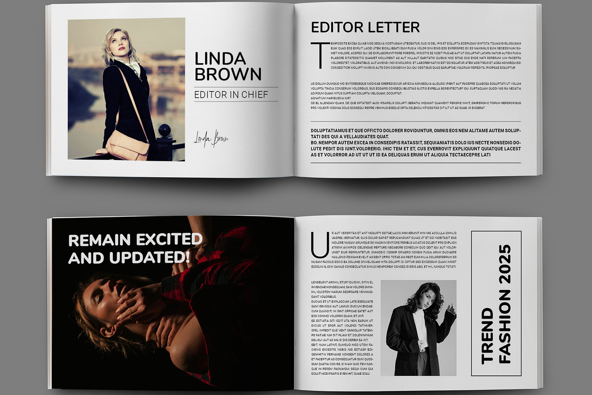 Fashion Magazine Template, a Magazine Template by MightyDesign (Photo 4 of 8)