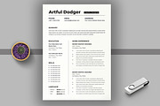 Resume Template, a Resume Template by MightyDesign (Thumbnail 1 of 10)
