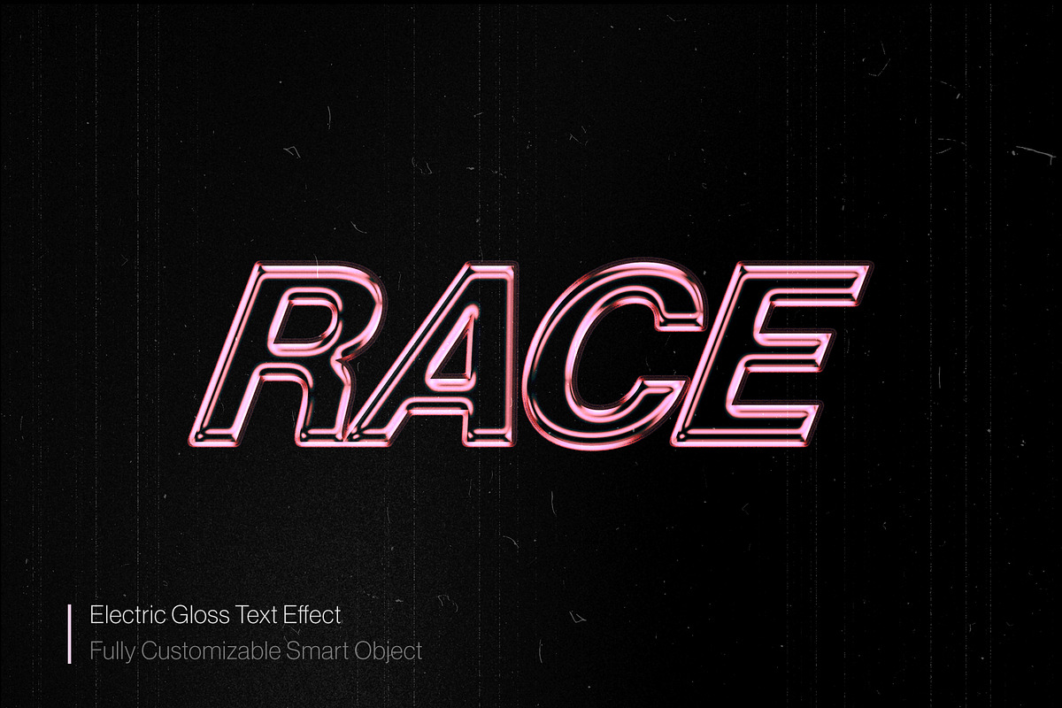 Electric Gloss Text Effect (PSD), a Layer Style Add-On by Posterfello (Photo 1 of 3)