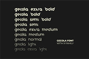 Gecola - Logo Font, a Sans Serif Font by suhadidesign (Thumbnail 9 of 11)