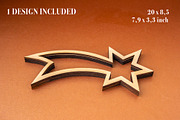 ChristmasStar VectorFile 4 Laser Cut, an Object Graphic by MaramadeLaser (Thumbnail 2 of 5)