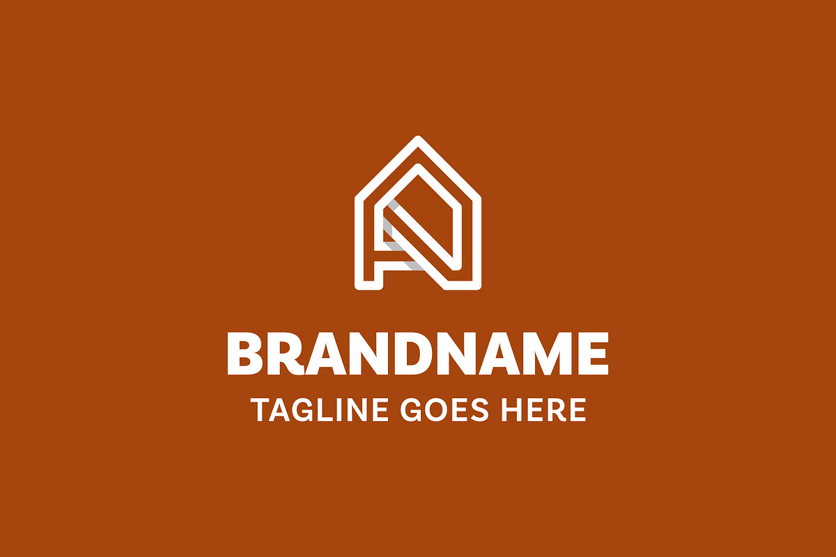 Letter A Home Line Logo, a Branding & Logo Template by Pray Art Design Studio (Photo 2 of 2)