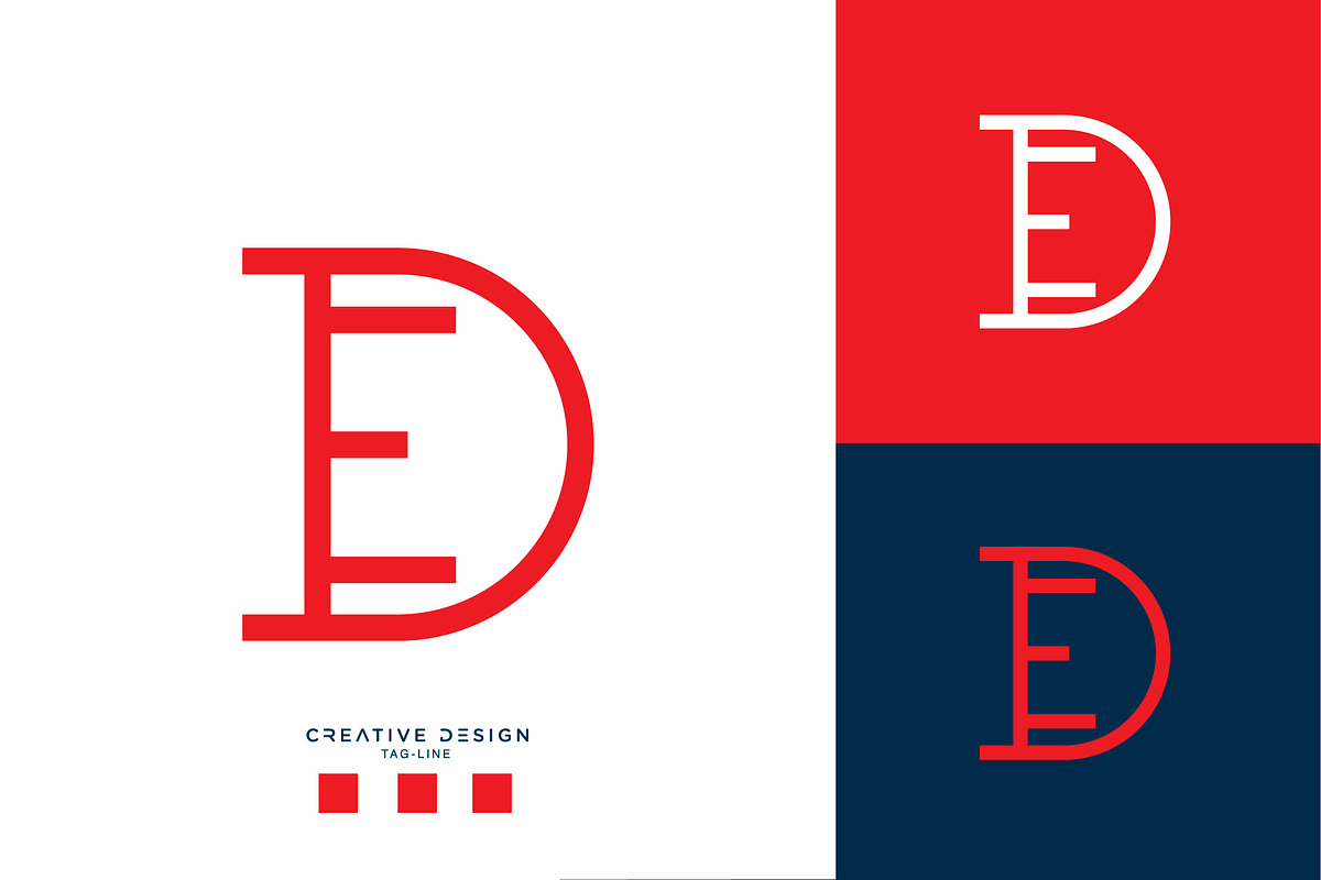 DE or ED logo monogram, a Branding & Logo Template by design_proleague