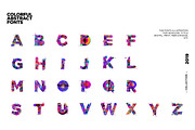 Colorful Alphabets Font Illustration, an Illustration by singpentinkhappy (Thumbnail 2 of 6)