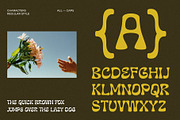 Aesthetic Bubbly Experimental Font, a Sans Serif Font by Drizy (Thumbnail 3 of 10)