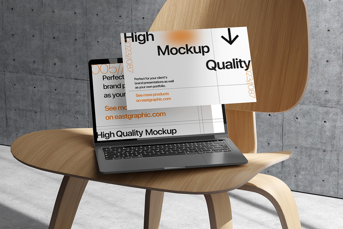 10 PSD Futuristic MacBook Mockup, a Mac Mockup by East Gallery (Photo 2 of 10)