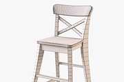Junior Chair Ingolf(White), a Furniture 3D Model by Markelos (Thumbnail 8 of 14)