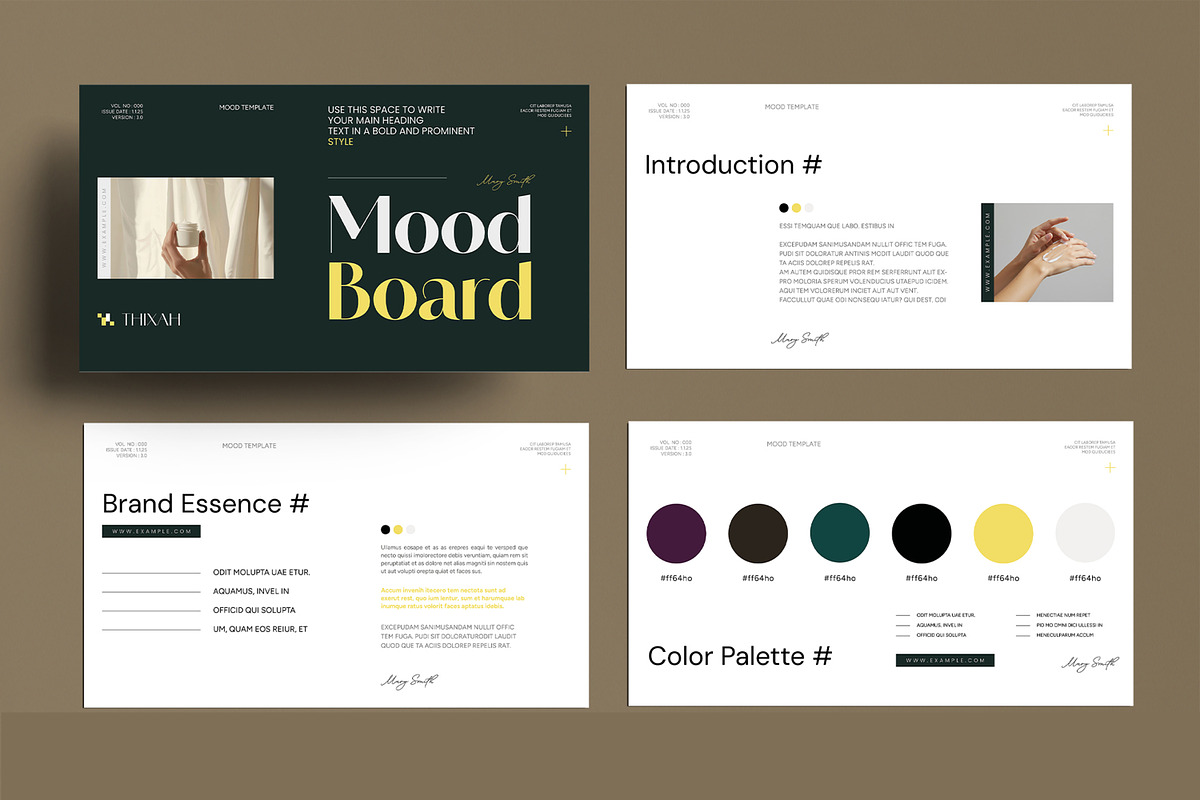 Mood Board Presentation Template preview 2