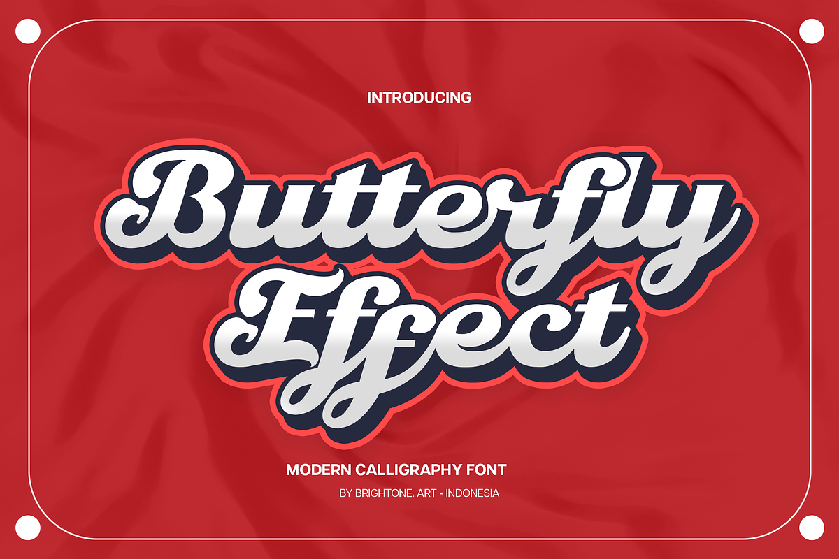 Butterfly Effect - New Calligraphy, a Script Font by Brightone (Photo 1 of 10)