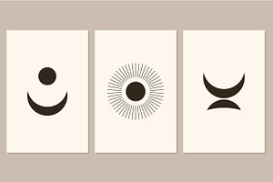 Minimalist Boho Symbol Poster