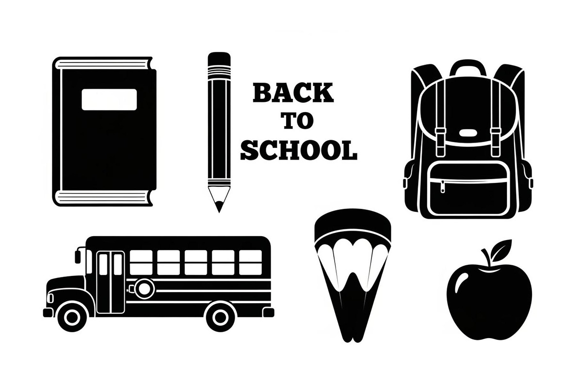 Back To School Silhouette Bundle, an Illustration by Designer_Momina (Photo 50 of 51)