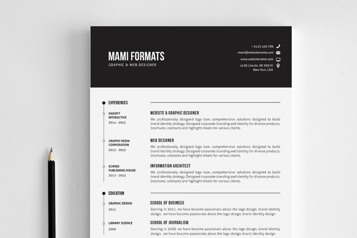 Clean Cv-Resume, a Resume Template by resumetemplathttps://d3es (Photo 1 of 5)
