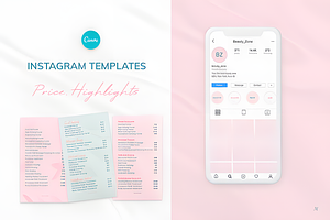 Instagram Highlights & Price Templat, a Marketing Template by Ink Gallery