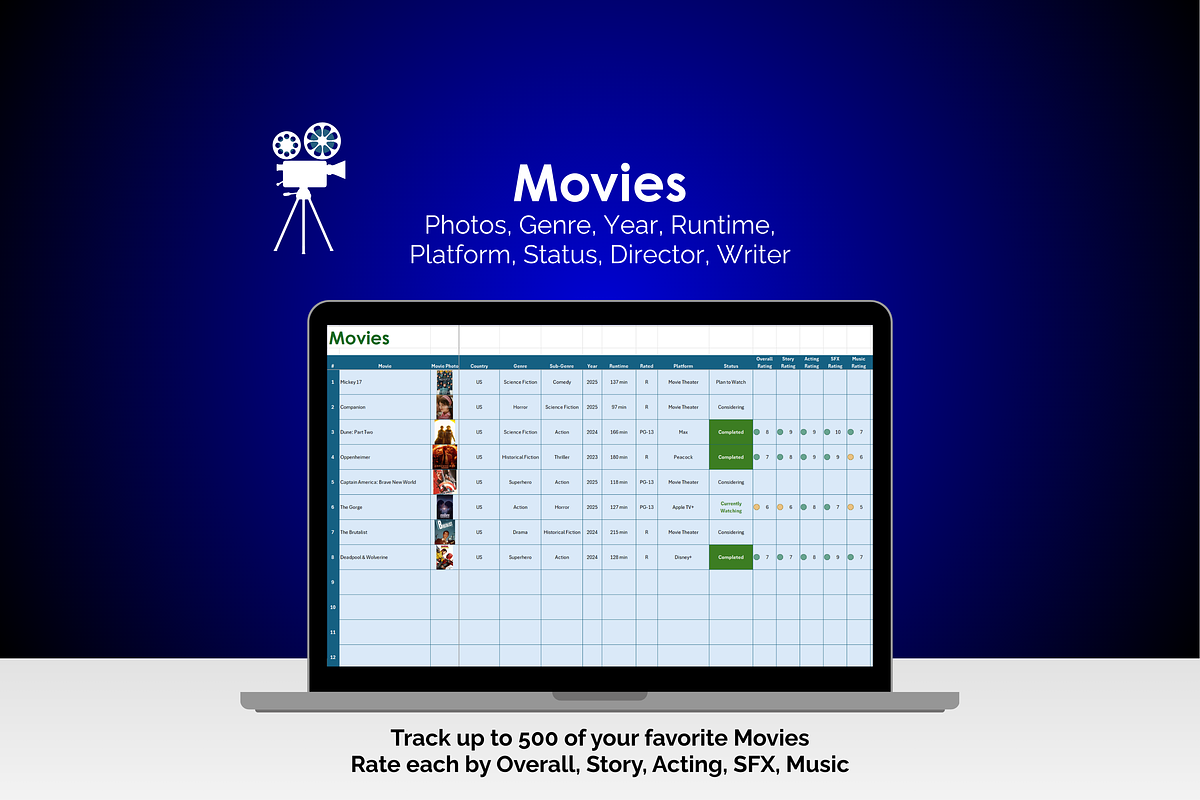 Movie Tracker preview 2
