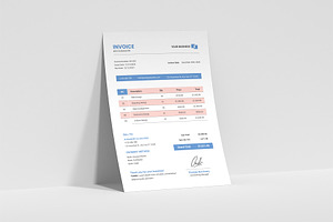 Minimalist Business Invoice Template, a Card Template by Artnivora.Std