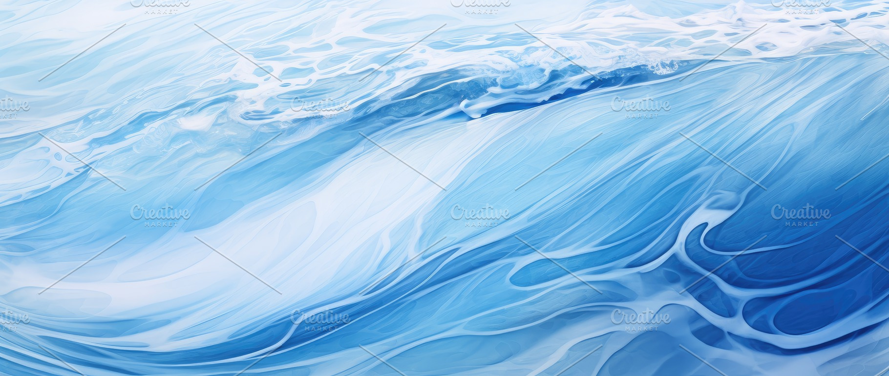 Serenity of the Waves: An Abstract Aquatic Dance in Blue Hues -, an Animal Photo by José Manuel Gelpi