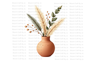 Minimalist Flower Vase - Terracotta, a Decorative Illustration by Bloom Craft Creations (Thumbnail 1 of 10)