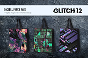 Glitch Psychedelic 12. Digital Paper, a Texture Illustration by KENO Mascots (Thumbnail 7 of 8)