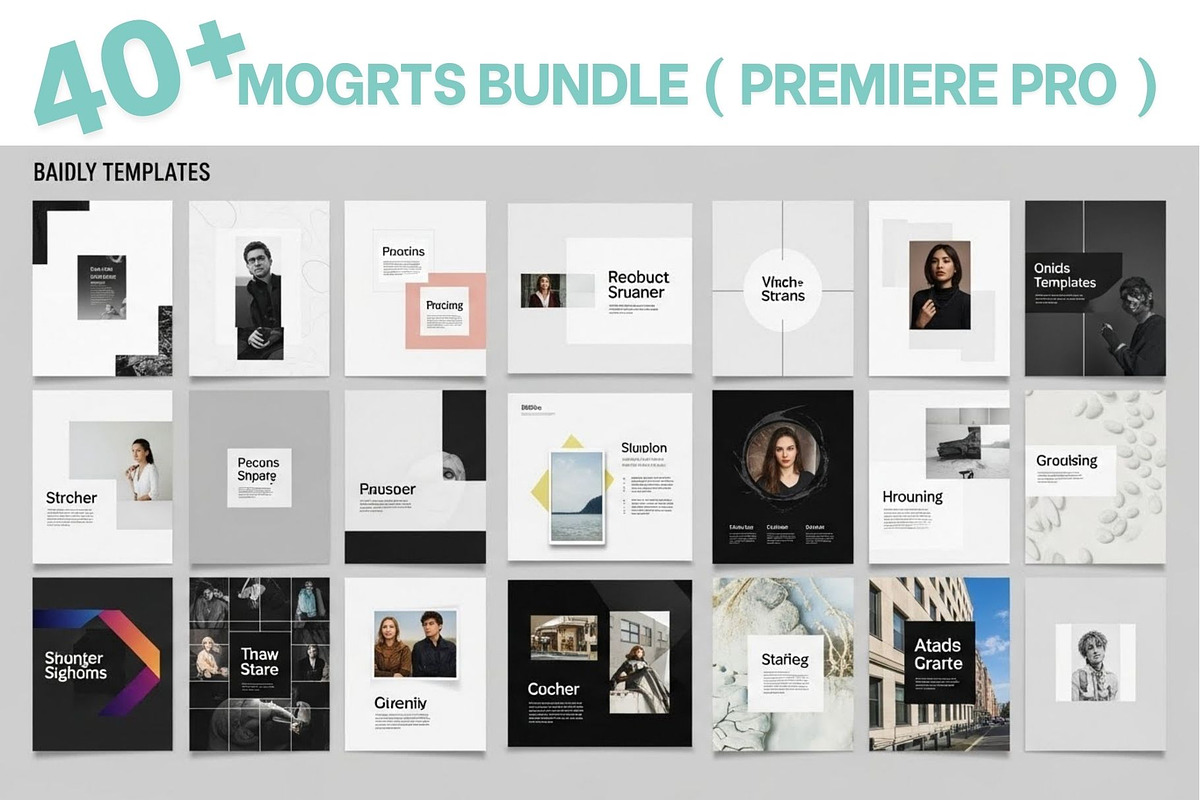 MOGRTs – 40 Motion Graphics Template, a Social Media Template by Crox Studio | Digital (Photo 7 of 11)