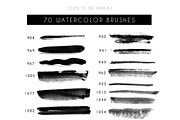 70 Patterns Watercolor Brushes, a Brush Add-On by JuliyArt (Thumbnail 5 of 6)