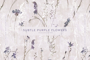 Subtle Purple Flowers