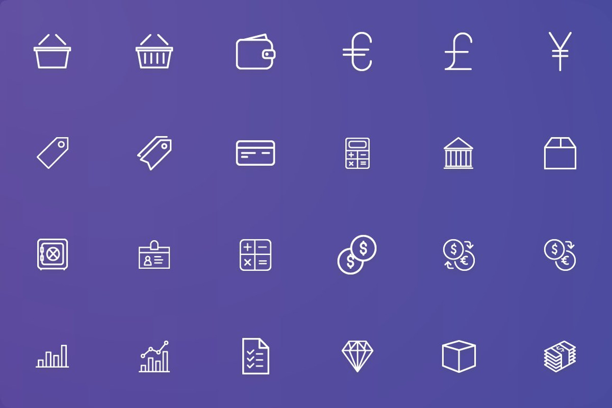 Shopping - Finance & Commerce Icons, an Outline Icon by FlatLineIcons (Photo 2 of 6)
