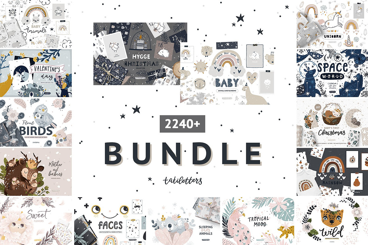 Whole shop BUNDLE – 7768 kids items, an Animal Illustration by tatiletters (Photo 53 of 54)