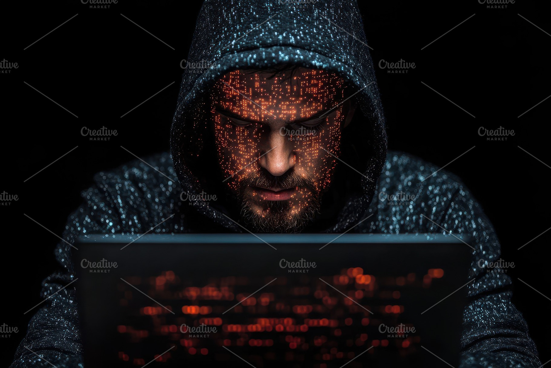 Cybersecurity expert analyzing data, a Photo by Tanuart