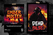 Ember Molten Fire Graffiti Metal, a Blackletter Font by dansdesign (Thumbnail 3 of 12)