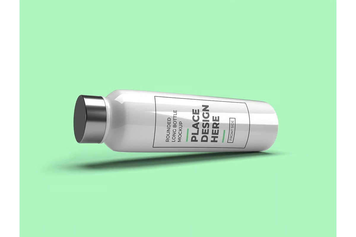 Long Bottle Tumbler Mockup Template, a Household Mockup by DesignRushMarket (Photo 6 of 11)