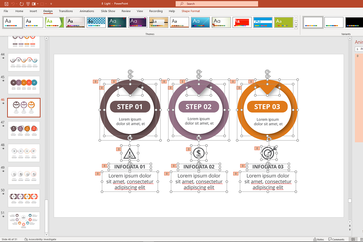 Impact Animated Template PowerPoint, a Presentation Template by Infographics project (Photo 4 of 13)