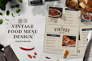 Vintage Food Menu, a Print Template by The Savory Directors (Thumbnail 1 of 3)