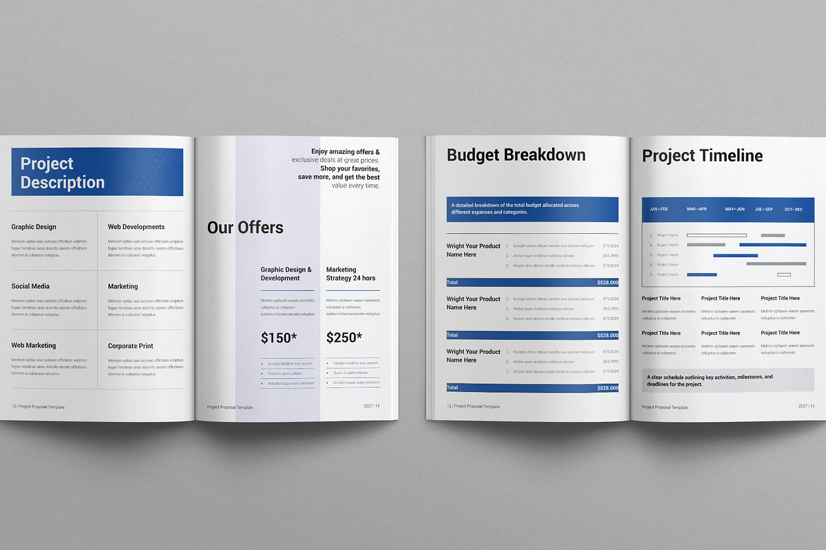 Project Proposal Template, a Brochure Template by E-Type (Photo 5 of 7)