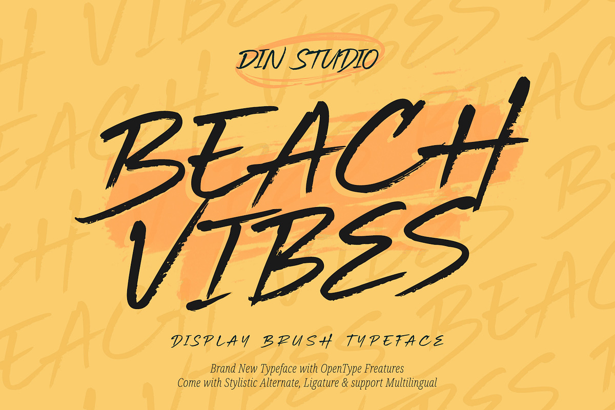 Beach Vibes, a Serif Font by din-studio.com (Photo 1 of 10)