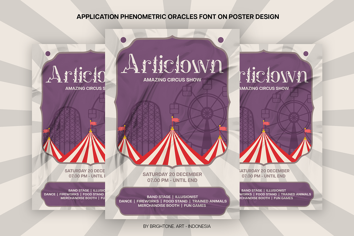 Phenometric Oracle - Carnival Font, a Serif Font by Brightone (Photo 4 of 8)