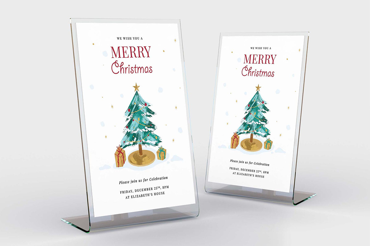 Simple Christmas Greetings Card, a Card Template by BrandPacks (Photo 4 of 5)
