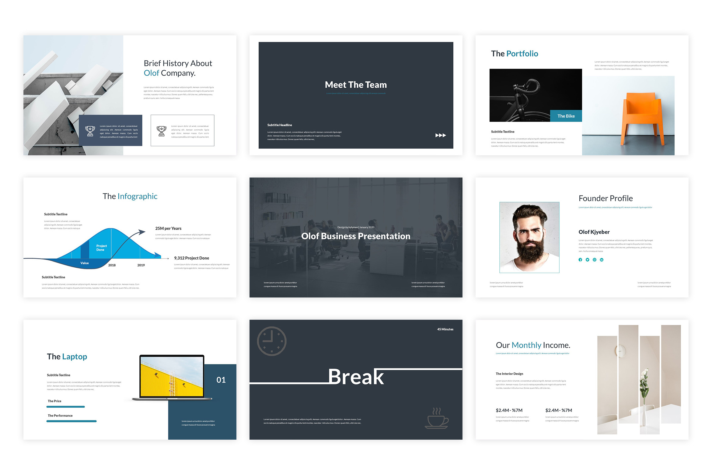 Olof - Powerpoint Template, a Presentation Template by kylyman