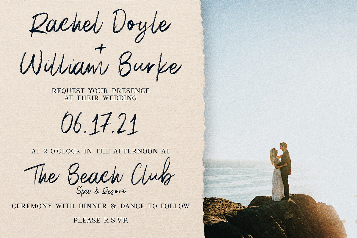 Coastline - Textured Script Font, a Script Font by Surplus Type Co (Photo 5 of 6)