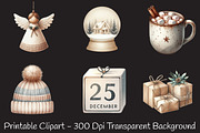Neutral Christmas Clipart, an Illustration by RobertsArt (Thumbnail 3 of 7)