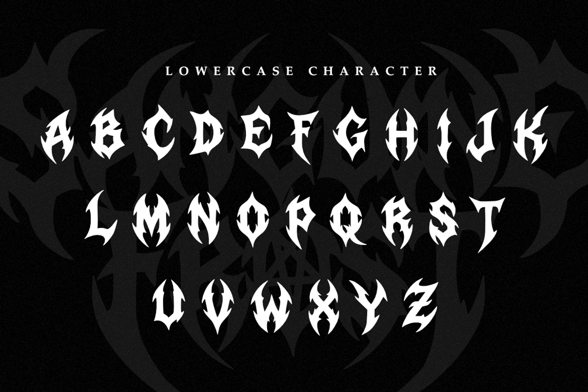 Sanguine Frost | Black Metal Font, a Blackletter Font by Masyafi Studio (Photo 3 of 9)