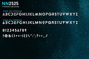 NN2525 - A modern space font., a Sans Serif Font by Nick Novell (Thumbnail 5 of 5)