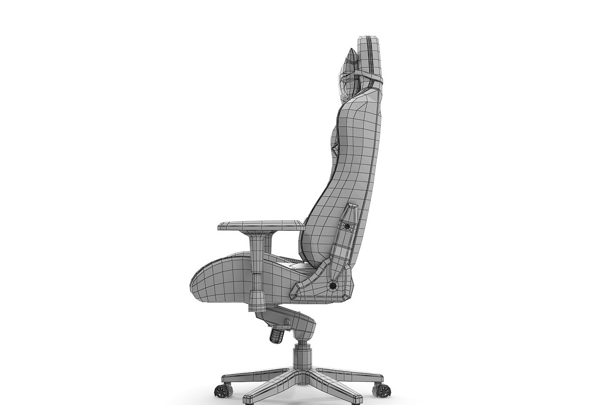 OPSeat Modern Computer Gaming Chair, a Furniture 3D Model by Tedi Permana (Photo 8 of 12)