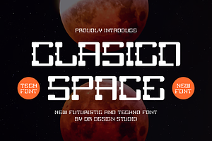 Clasico Space - Cyber & Tech Font