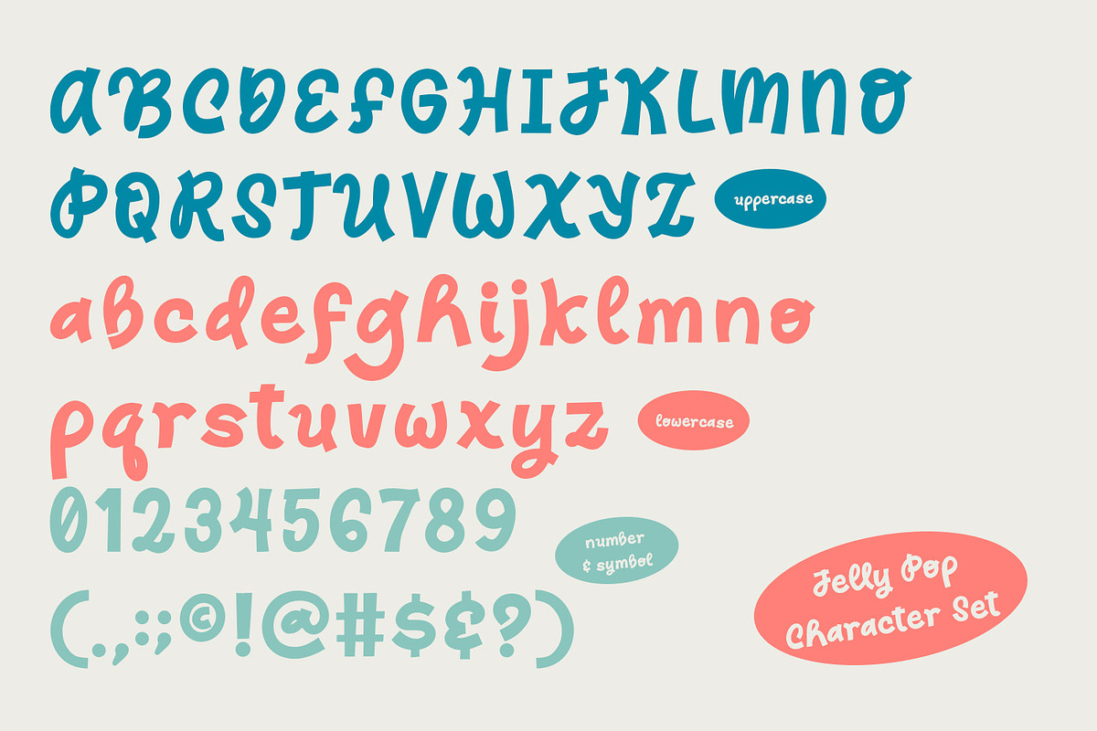 Jelly Pop, a Symbol Font by Nathatype (Photo 9 of 11)
