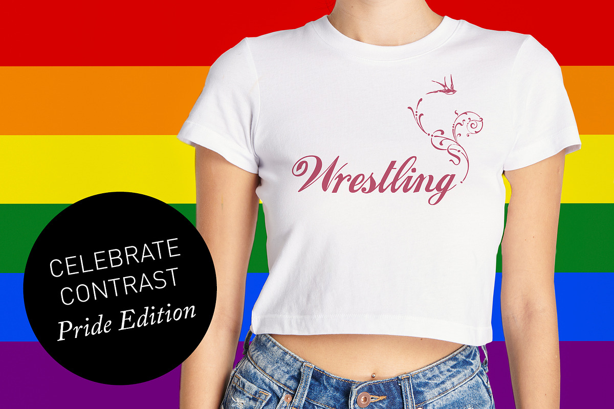 Wrestling in Bloom – Pride Edition, a Decorative Illustration by Elibee (Photo 1 of 5)
